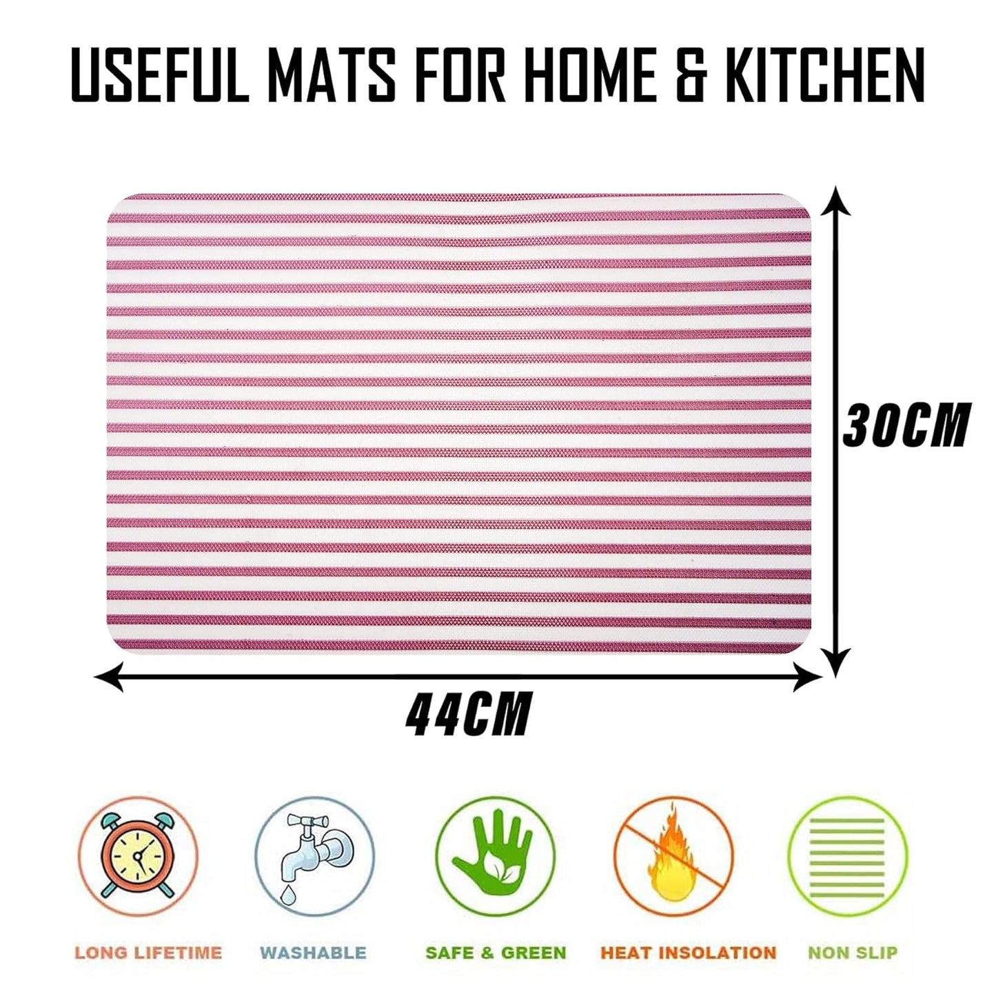 Premium Quality Washable Dining Table Mats for Home & Kitchen