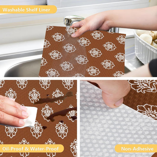 Premium Anti-Slip Shelf & Drawer Liner – Easy Roll & Space Saving Design