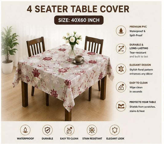 Premium Printed Floral Table Cover