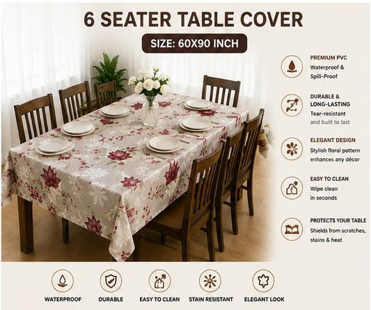 FLORINA Stylish Dining Table Cover with Premium Finish