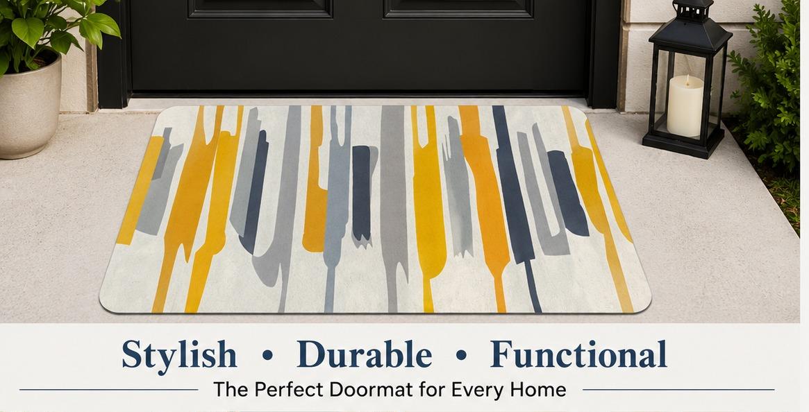 Premium Non-Slip Door Mat – Stylish, Durable & Super Absorbent Floor Mat for Indoor & Outdoor Use
