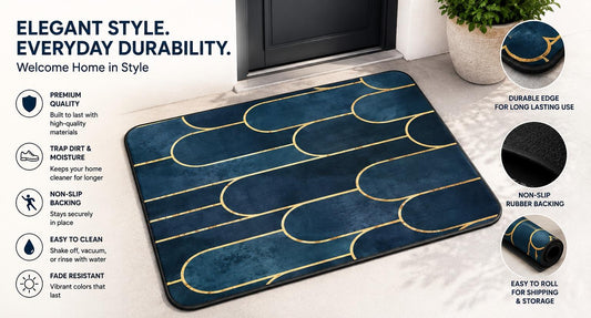 Premium Non-Slip Door Mat – Stylish, Durable & Super Absorbent Floor Mat for Indoor & Outdoor Use