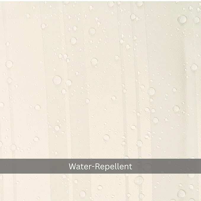Cream Waterproof Shower Curtain