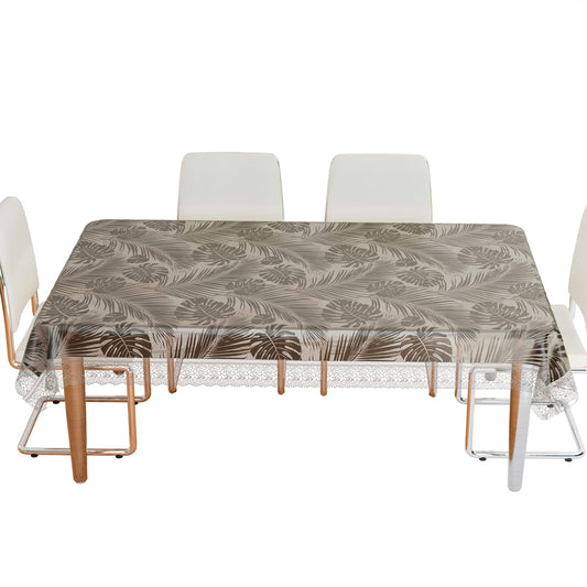 Brown Leaf Printed Table Cover
