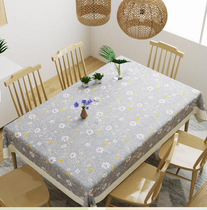 Lime Puple Printed Table Cover