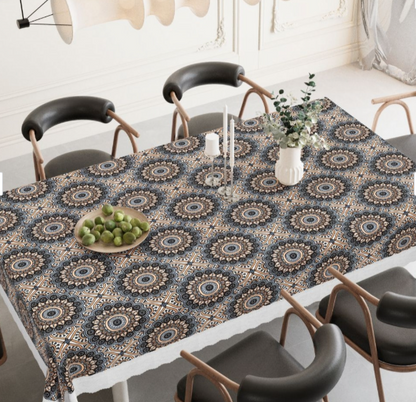 Black Rangoli Jio Table Cover