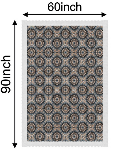 Black Rangoli Jio Table Cover