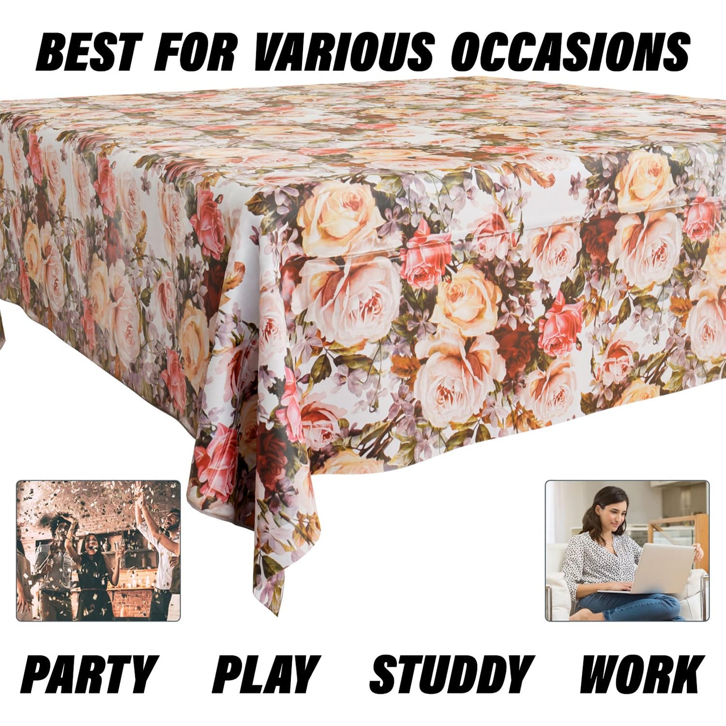 REVERSABLE Stylish Dining Table Cover with Premium Finish