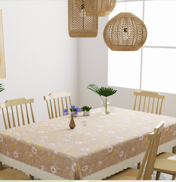 Brown Printed Table Cover