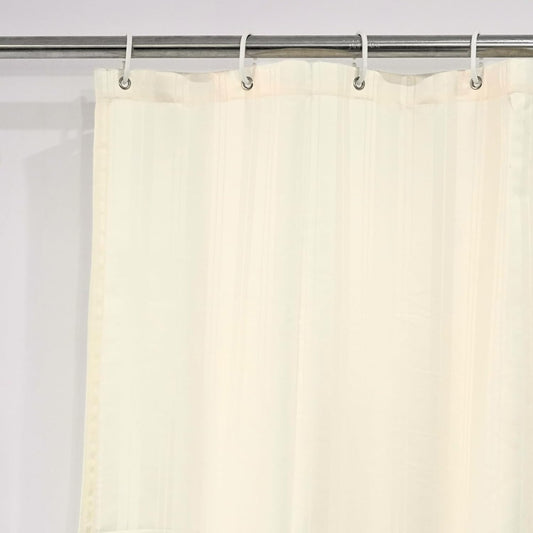 Cream Waterproof Shower Curtain