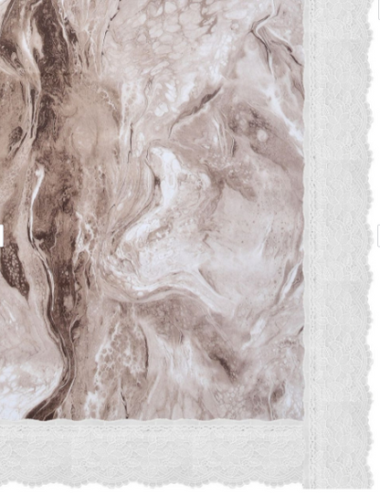 Brown Marble Printed Table Cover