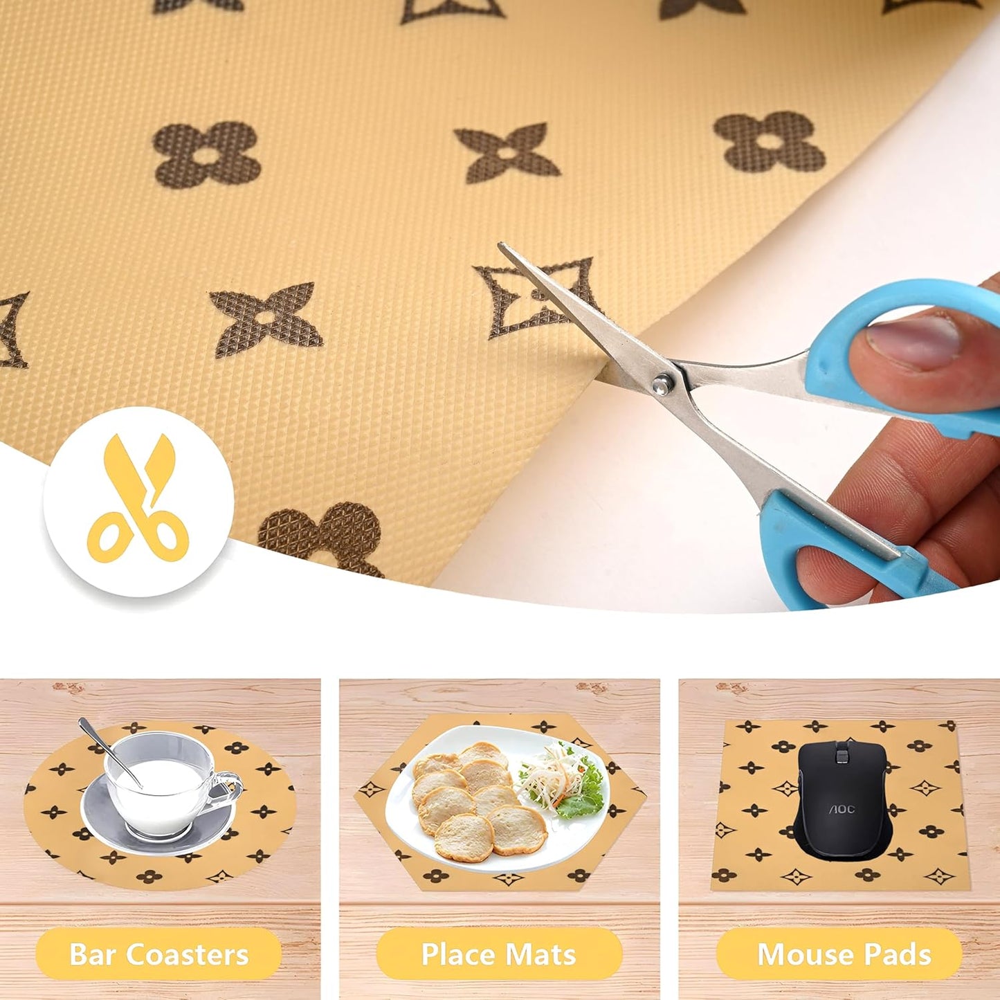 LV Inspired Anti-Slip Multi-Purpose Mat