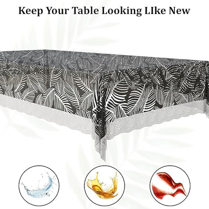 Black Leaf Jio Table Cover