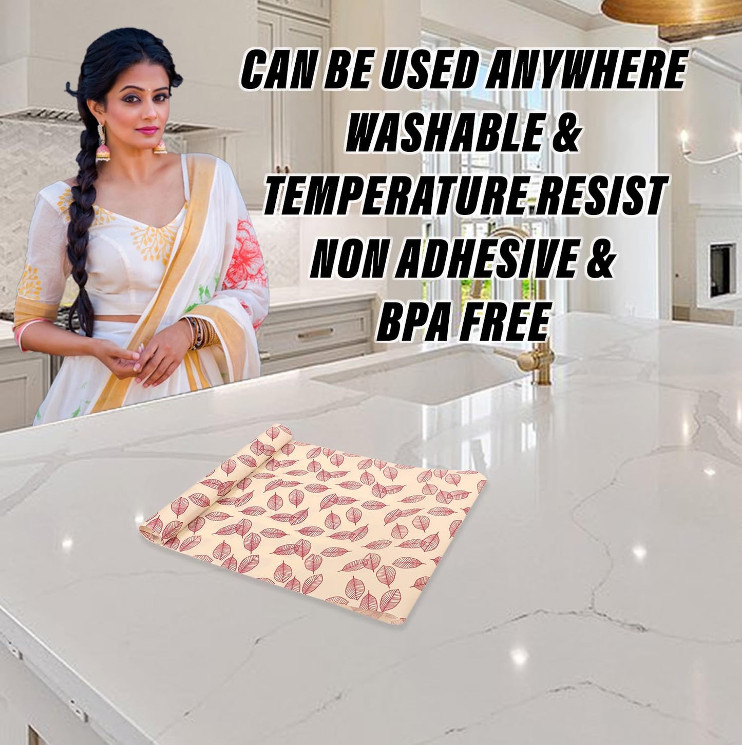 LeafPrint Anti-Slip Multi-Purpose Mat