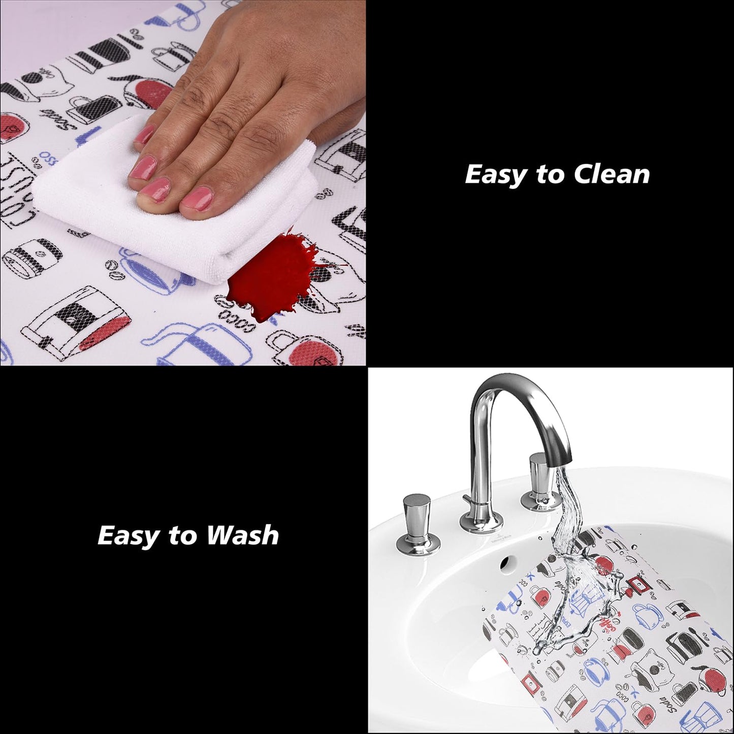 Premium Quality Washable Dining Table Mats for Home & Kitchen
