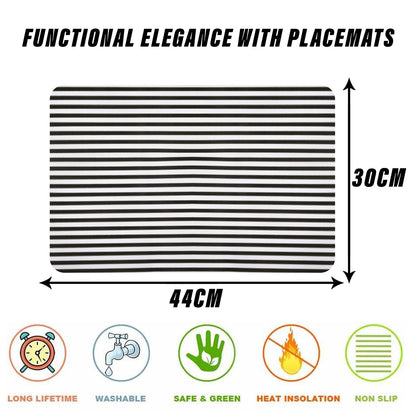 Premium Quality Washable Dining Table Mats for Home & Kitchen