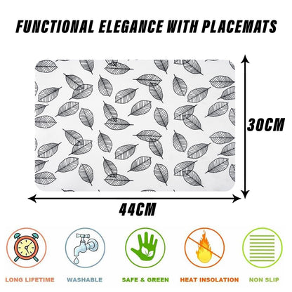 Premium Quality Washable Dining Table Mats for Home & Kitchen