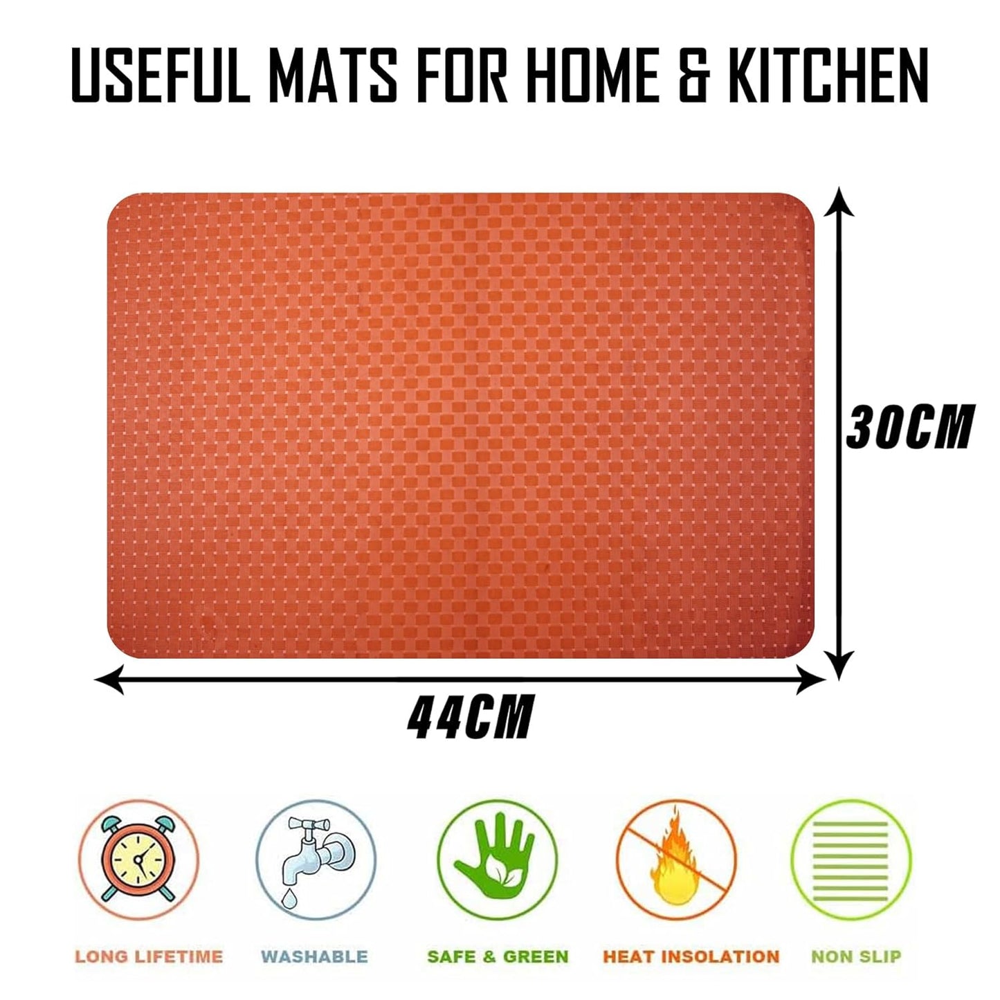 Premium Quality Washable Dining Table Mats for Home & Kitchen