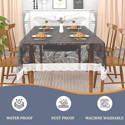 Black Leaf Jio Table Cover