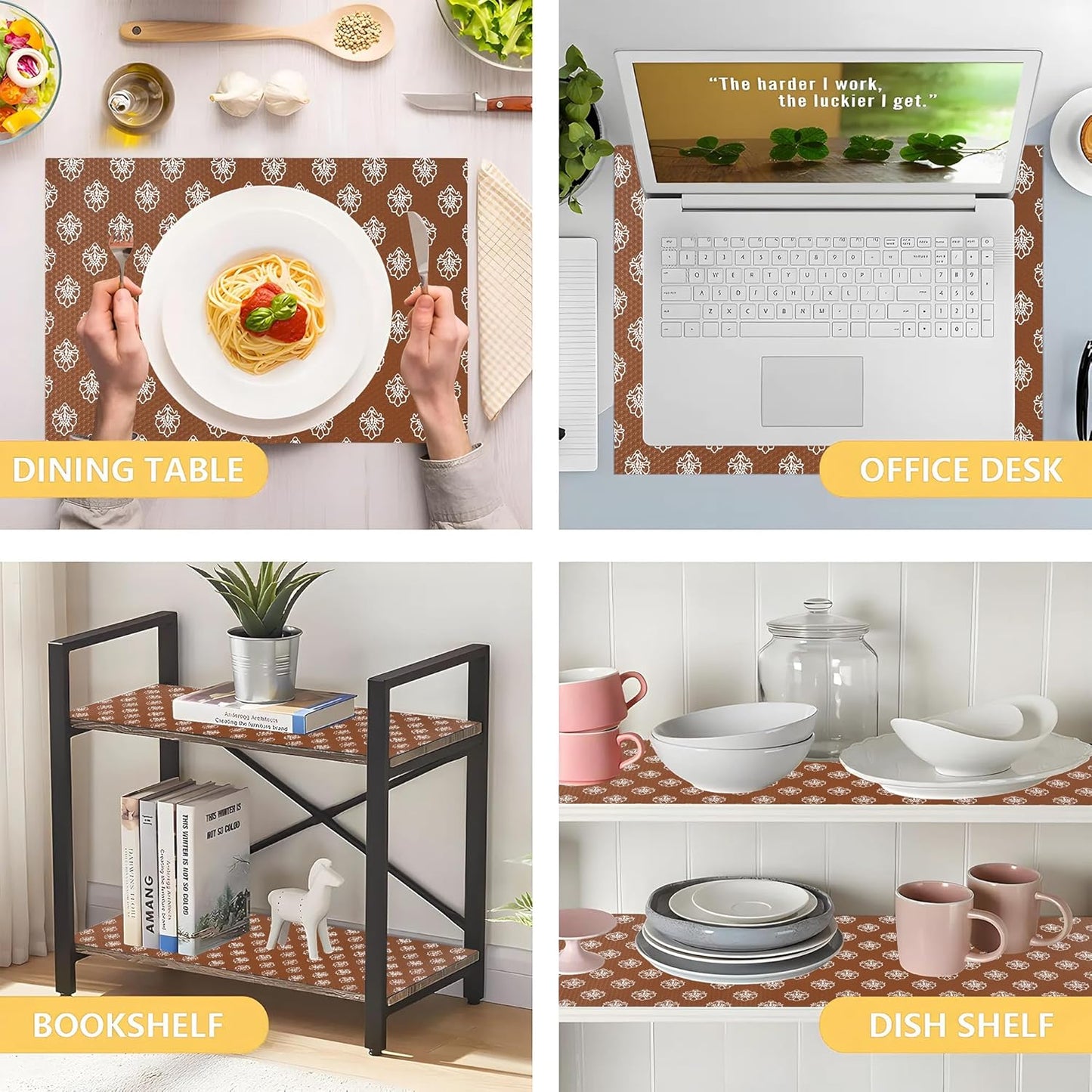 Premium Anti-Slip Shelf & Drawer Liner – Easy Roll & Space Saving Design