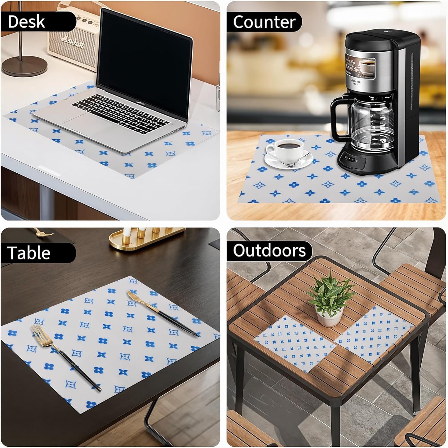Premium Quality Washable Dining Table Mats for Home & Kitchen