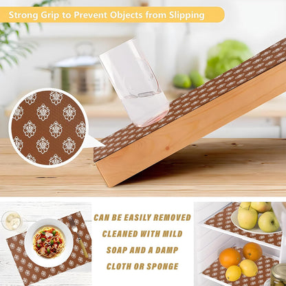 Premium Anti-Slip Shelf & Drawer Liner – Easy Roll & Space Saving Design