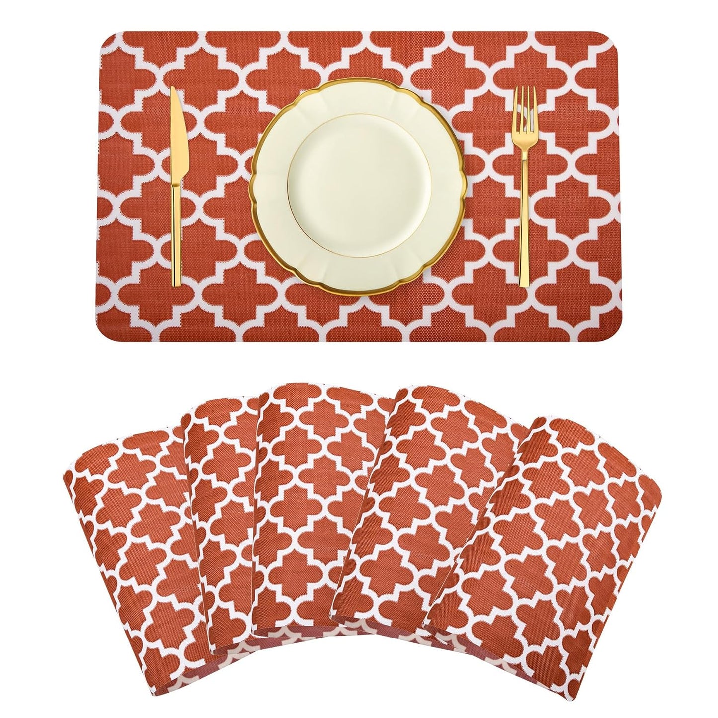 Premium Quality Washable Dining Table Mats for Home & Kitchen