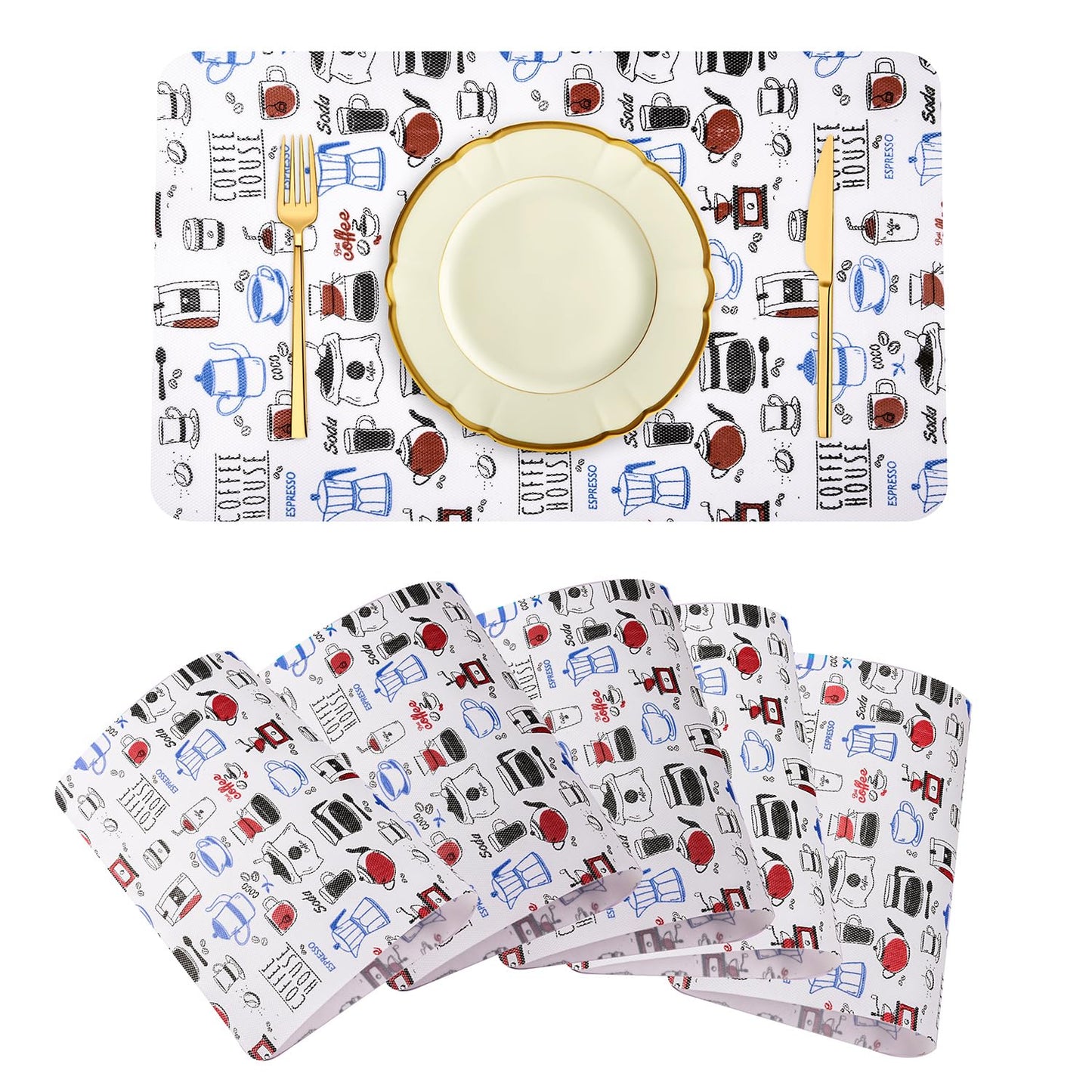 Premium Quality Washable Dining Table Mats for Home & Kitchen