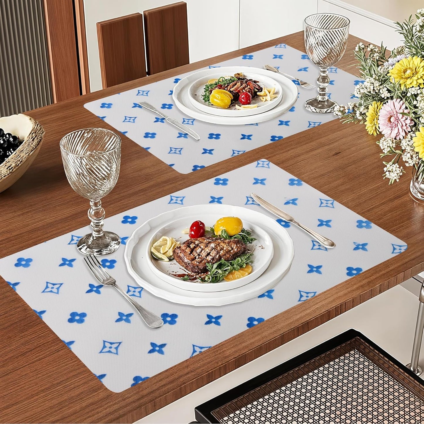 Premium Quality Washable Dining Table Mats for Home & Kitchen