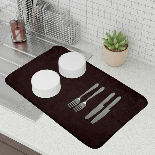 LuxeVelvet Dish Drying Mat