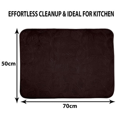LuxeVelvet Dish Drying Mat