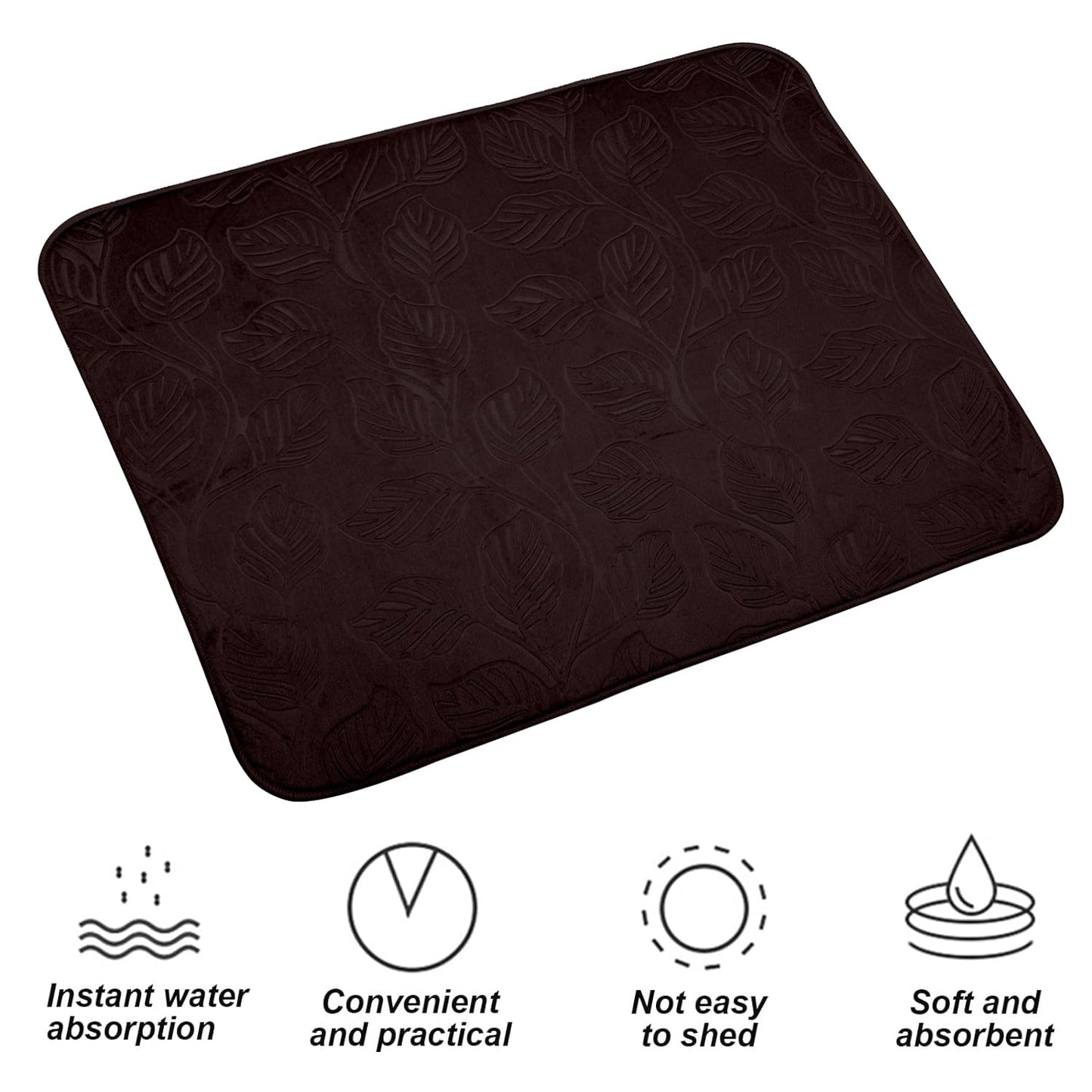 LuxeVelvet Dish Drying Mat