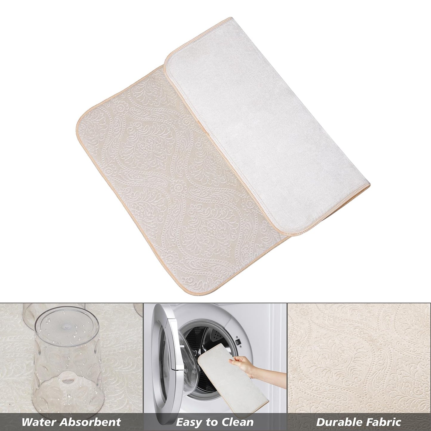LuxeVelvet Dish Drying Mat