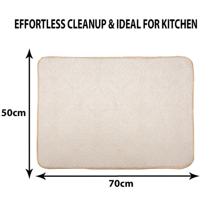 LuxeVelvet Dish Drying Mat