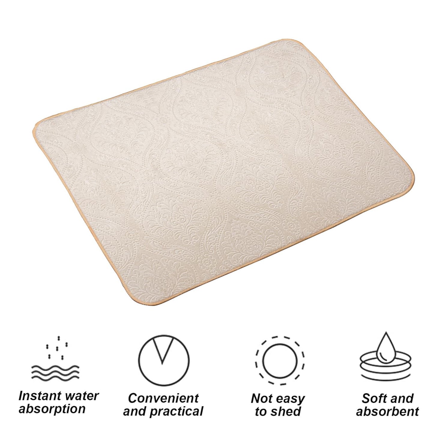 LuxeVelvet Dish Drying Mat