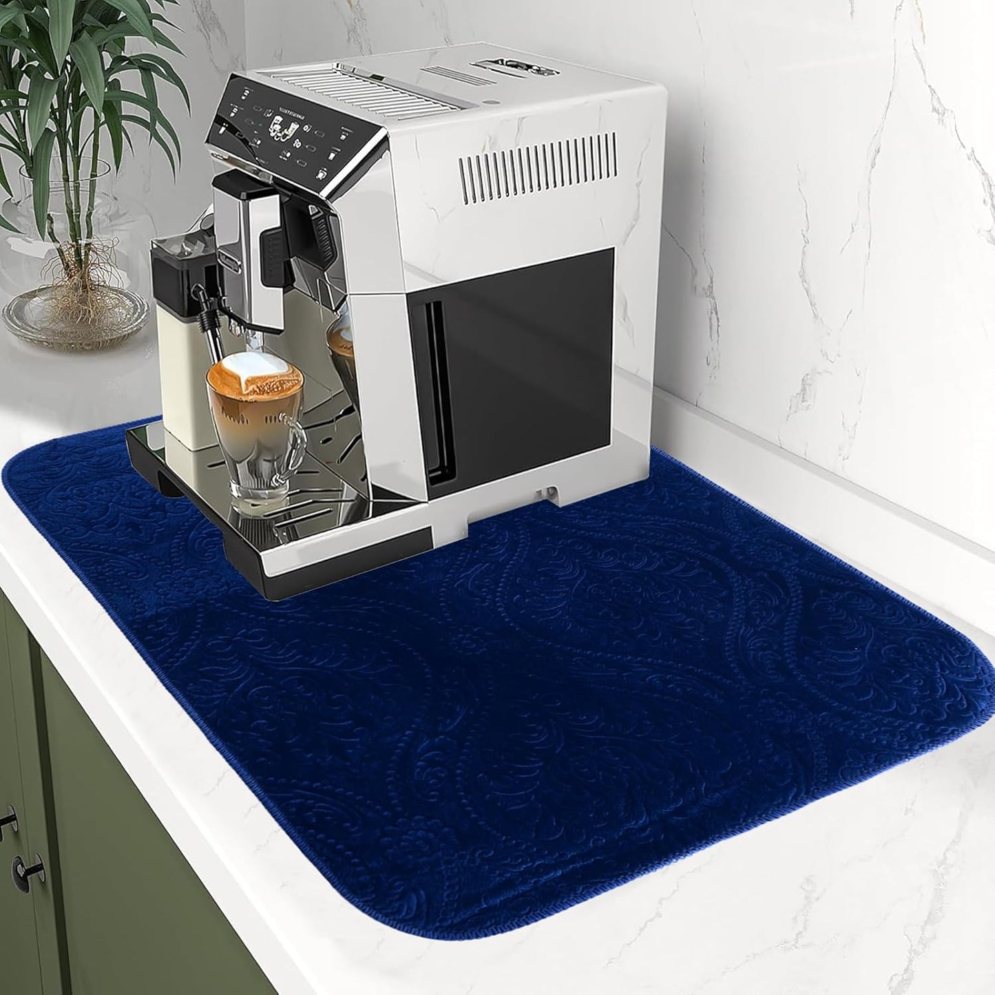 LuxeVelvet Dish Drying Mat