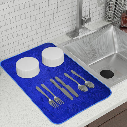 LuxeVelvet Dish Drying Mat