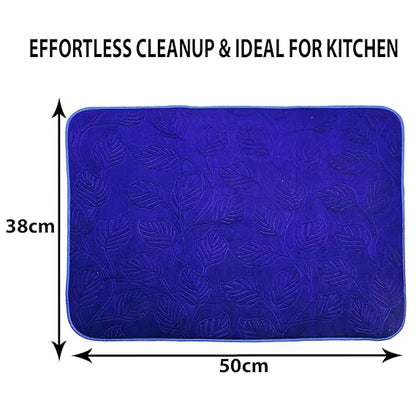 LuxeVelvet Dish Drying Mat