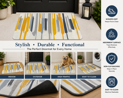 Premium Non-Slip Door Mat – Stylish, Durable & Super Absorbent Floor Mat for Indoor & Outdoor Use