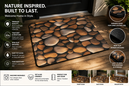 Premium Non-Slip Door Mat – Stylish, Durable & Super Absorbent Floor Mat for Indoor & Outdoor Use