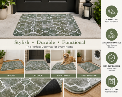 Premium Non-Slip Door Mat – Stylish, Durable & Super Absorbent Floor Mat for Indoor & Outdoor Use