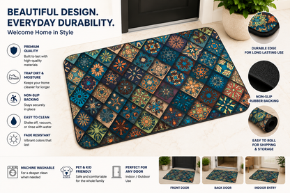 Premium Non-Slip Door Mat – Stylish, Durable & Super Absorbent Floor Mat for Indoor & Outdoor Use