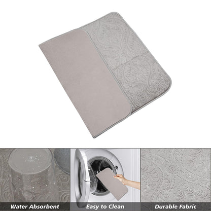 LuxeVelvet Dish Drying Mat