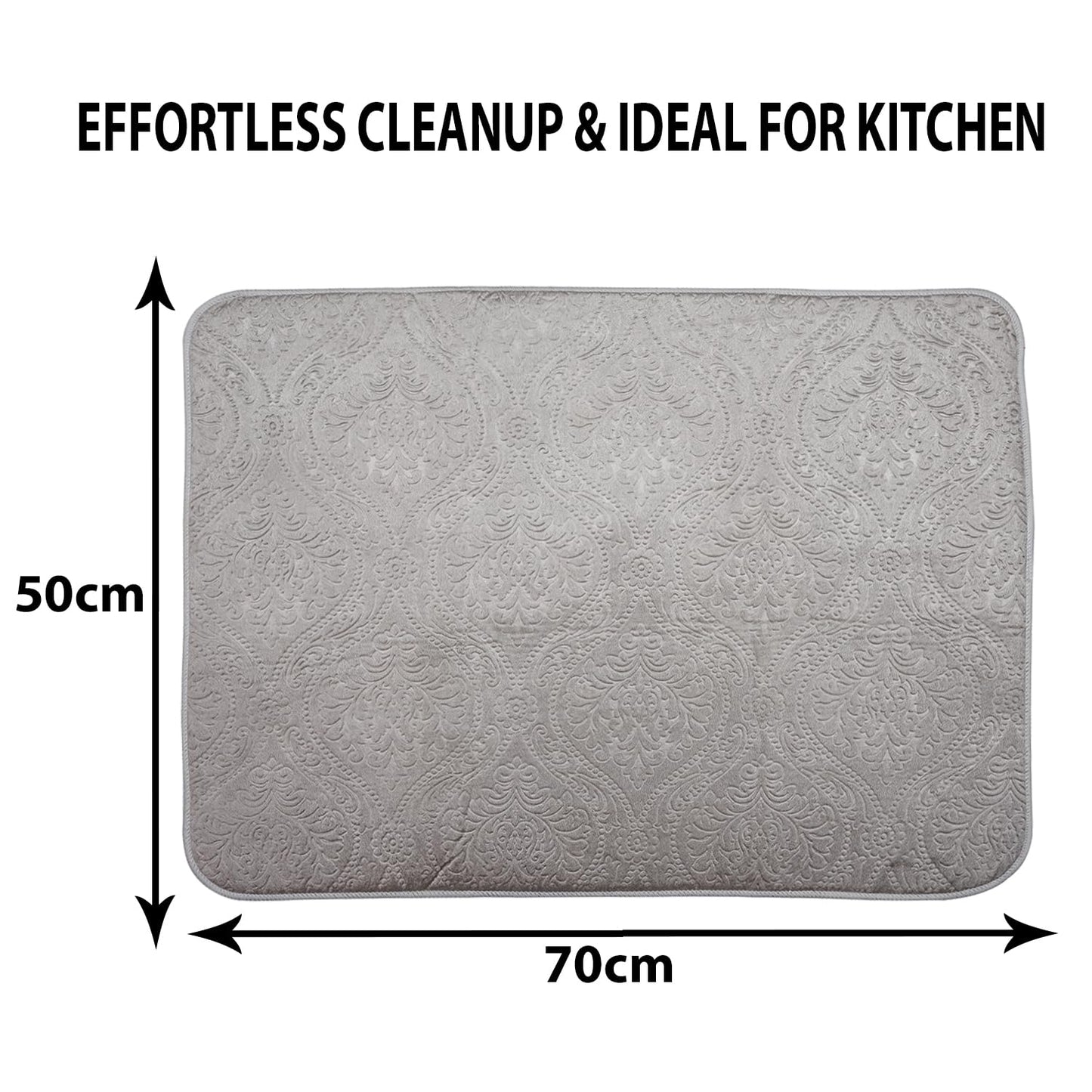LuxeVelvet Dish Drying Mat