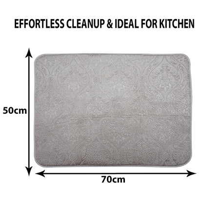 LuxeVelvet Dish Drying Mat