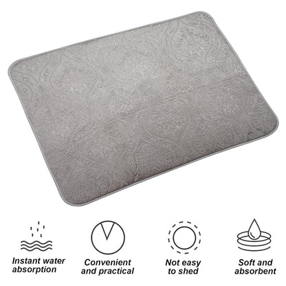 LuxeVelvet Dish Drying Mat