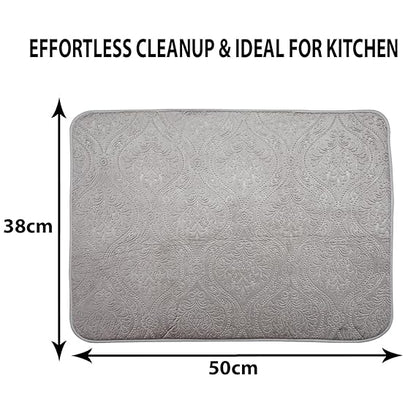 LuxeVelvet Dish Drying Mat