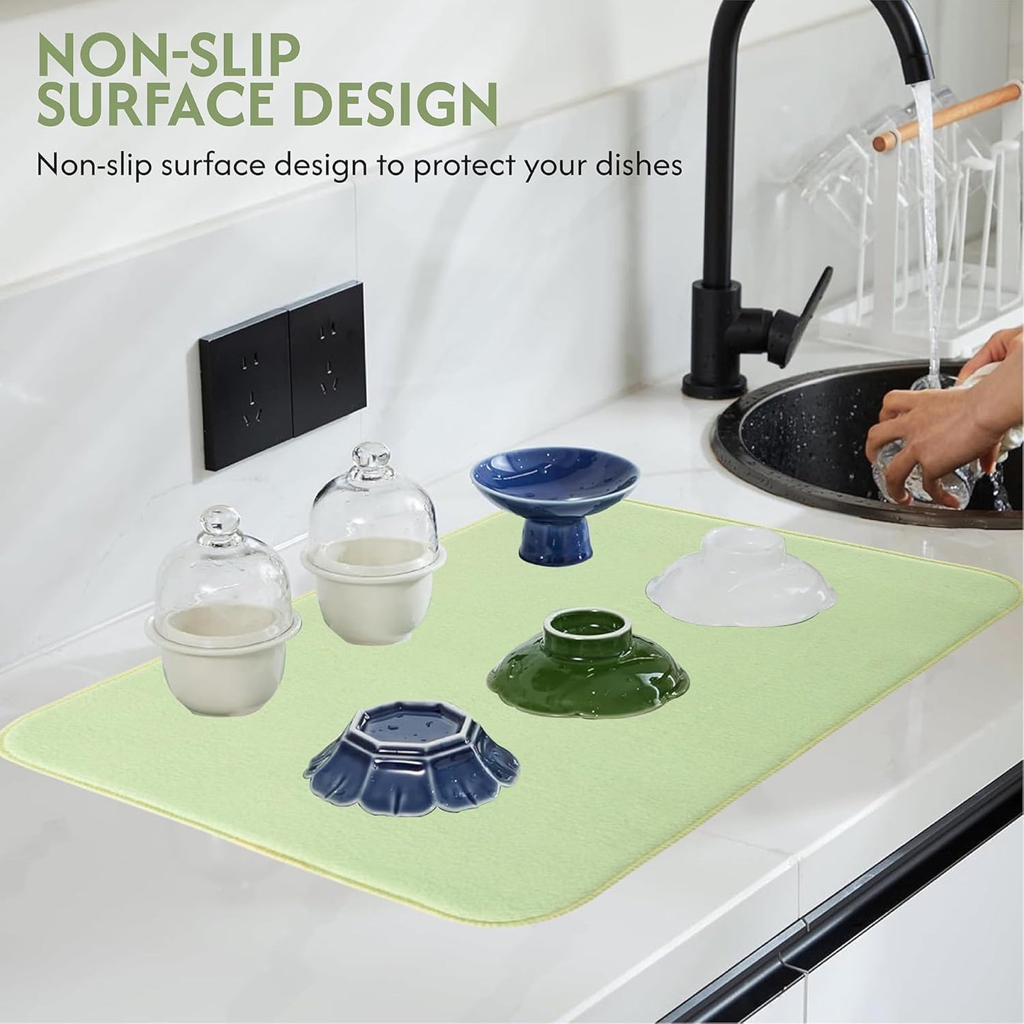 FreshDry Microfiber Dish Drying Mat