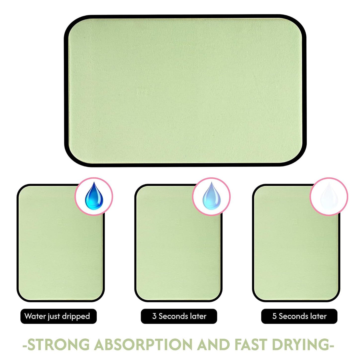 FreshDry Microfiber Dish Drying Mat