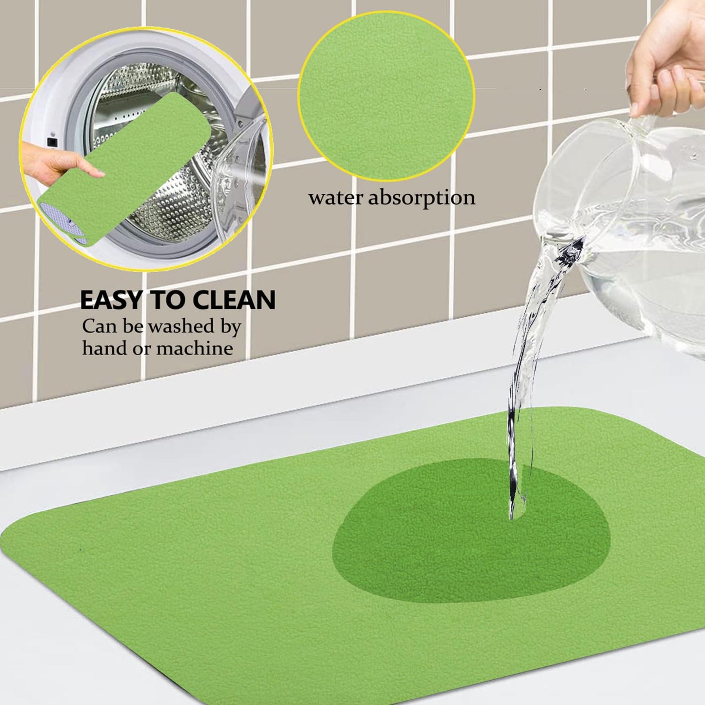 FreshDry Microfiber Dish Drying Mat